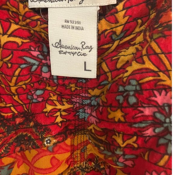 American Rag Cie Boho Maxi Dress Size L – Tandoori Spices Print - Picture 7 of 8